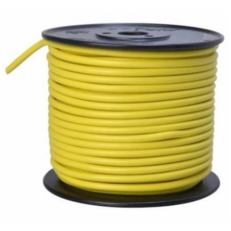 Keen Primary Wire, 10 AWG, 1C C, Yellow, PVC, Stranded, 60V, 100 ft. KE3238159